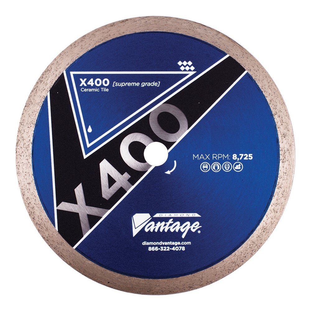Diamond Vantage 10 Inch Segmented Diamond Supreme Grade Wet Blade for Ceramic Tile