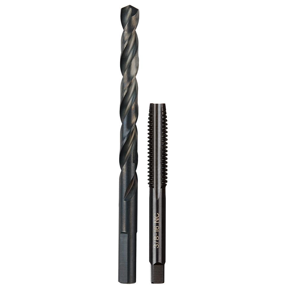 Milwaukee 3/8 in -16 NC Straight Flute Plug Tap & 5/16 in Drill Bit