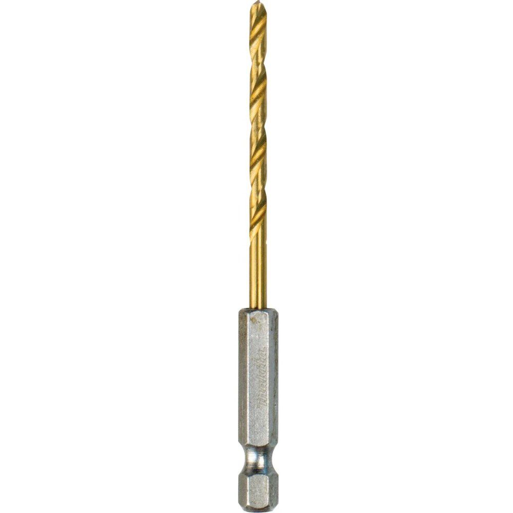Makita 1/8 Inch Titanium Coated Drill Bit, 1/4 Inch Hex Shank