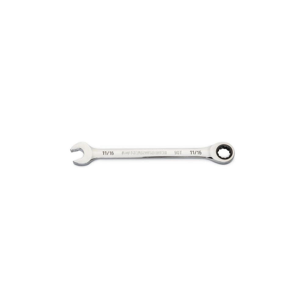 GEARWRENCH 11/16in 90T 12 Point Ratcheting Combination Wrench