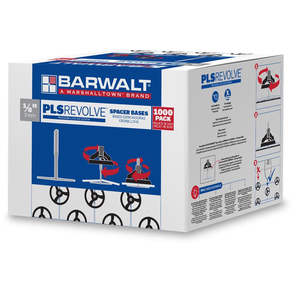 Marshalltown PLSREVOLVE 1/8 Inch Spacer Base 1000 Pieces
