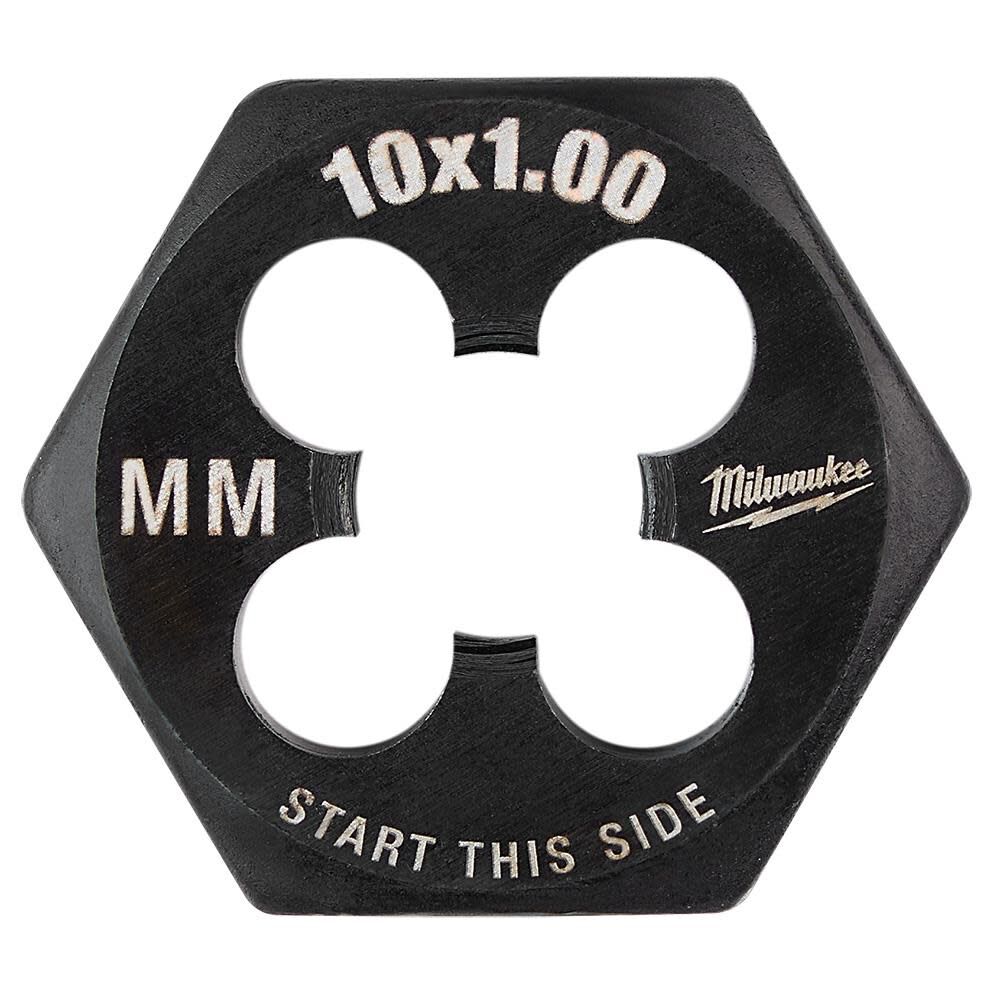 Milwaukee M10-1.00 mm 1-Inch Hex Threading Die