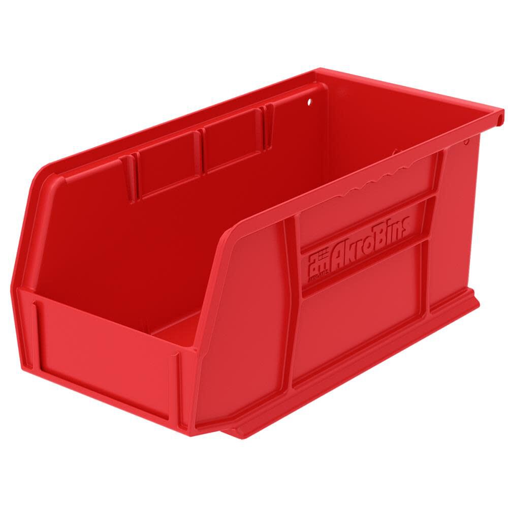 Akro-Mils AkroBin 10-7/8In x 5-1/2In x 5In Red