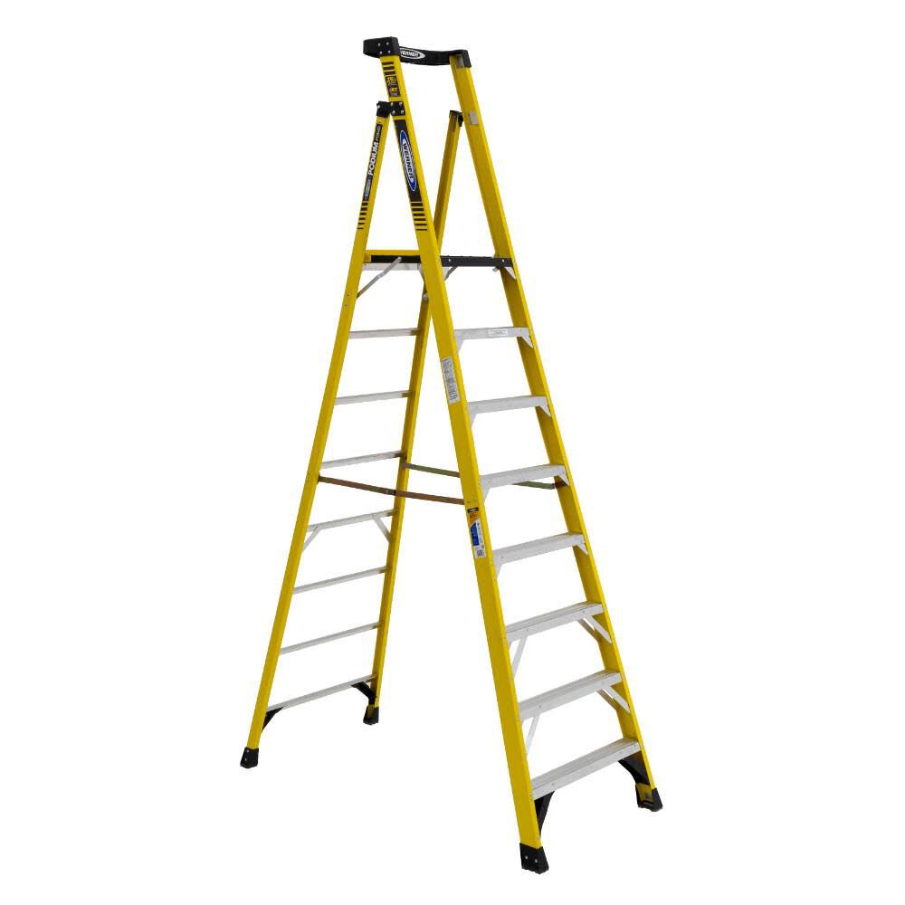 Werner Podium 8-ft Fiberglass 375-lb Type IAA Step Ladder