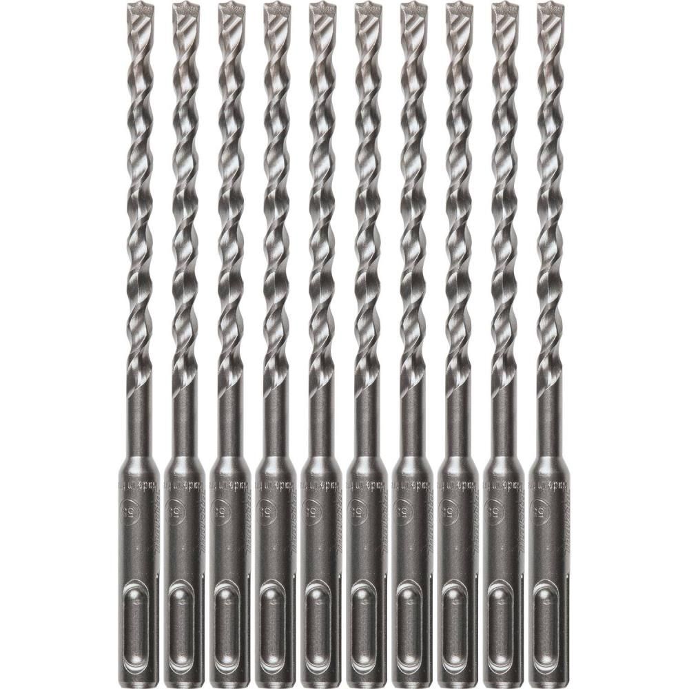 Makita 1/4in x 6in SDS-Plus Bit, 2-Cutter, 10pk