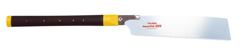 Tajima Rapid Pull Hand Saw with a Straight Elastomer Wrapped Handle