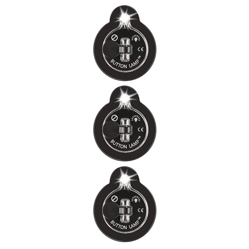 Panther Vision Adhesive LED Light Button Lamp 3pk