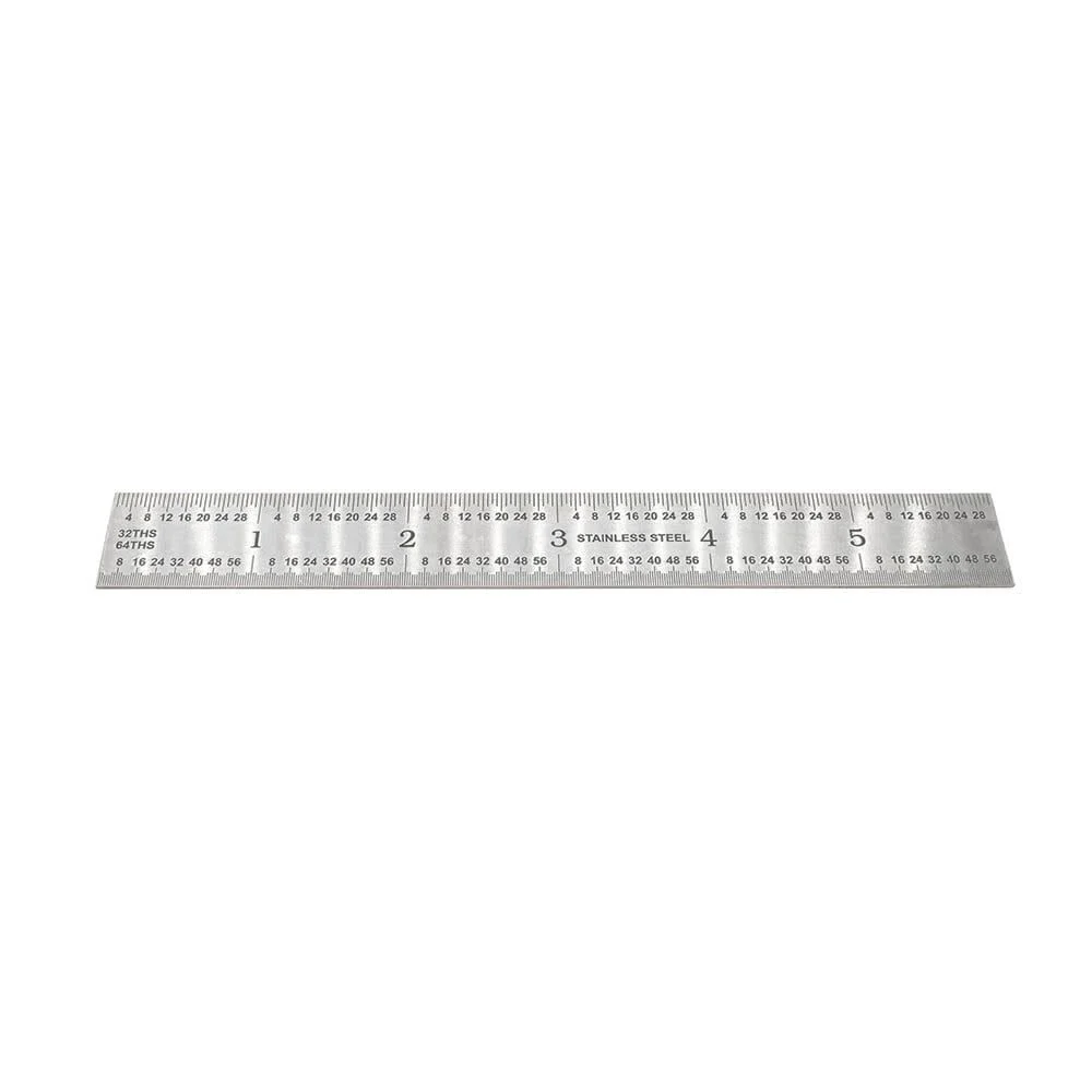 Big Horn 6 Inch Rigid Stainless Steel Full-Flexible Ruler