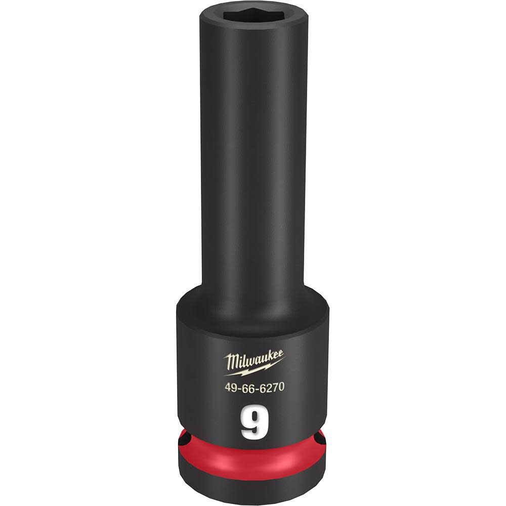 Milwaukee SHOCKWAVE Impact Duty Socket 1/2in Drive 9MM Deep 6 Point