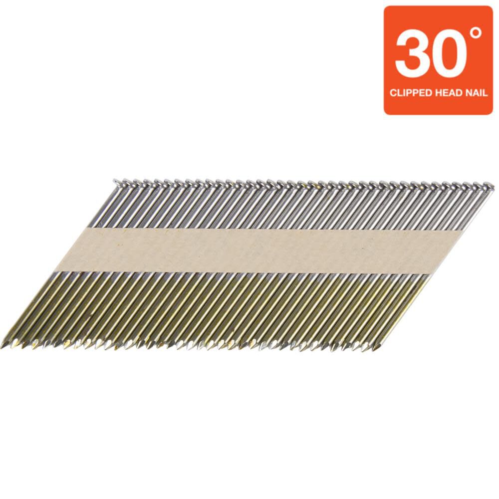 Metabo HPT 3in Smooth Shank Clipped Head Paper Tape Nails 2500qty