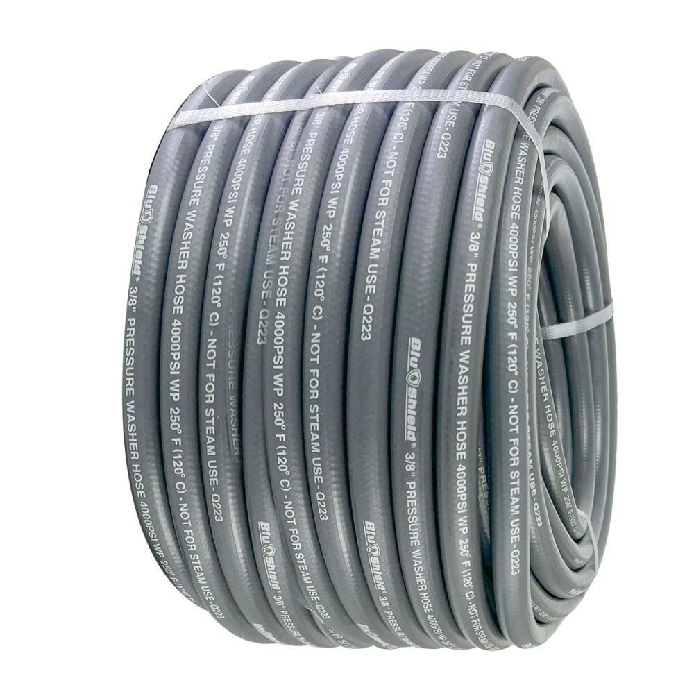 BluBird BluShield 3/8 Inch x 500 Ft. Single-Wire Pressure Washer Hose