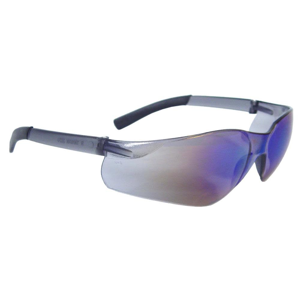 Radians Rad Atac Safety Glasses Blue Mirror Frame Blue Mirror Lens