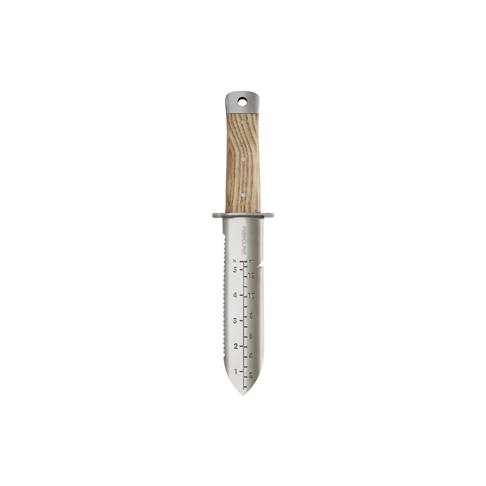 Fiskars Wooden Handle Multi Purpose Hori Hori Planting Tool