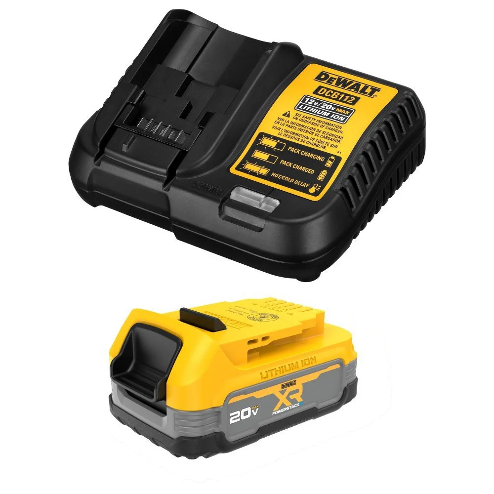 DEWALT POWERSTACK 20V MAX Compact Battery Charger Starter Kit