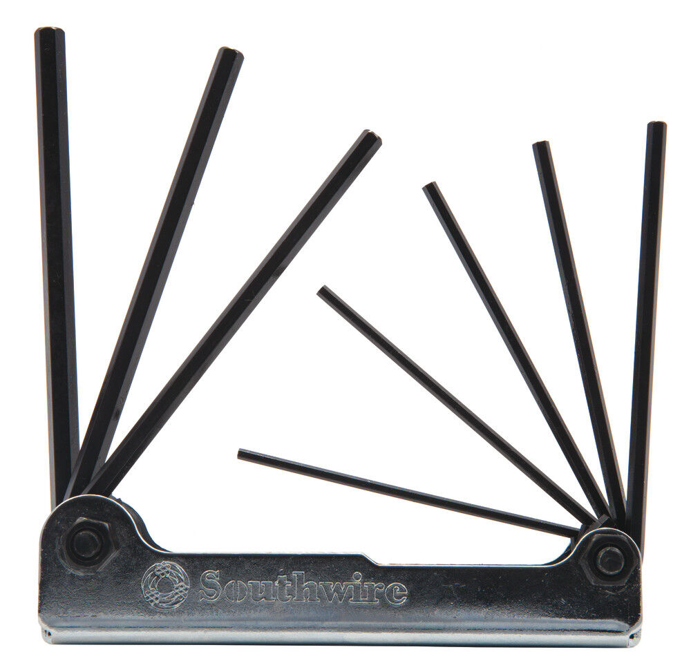 Southwire Hex Key Set Steel Body Folding 3/32in to 1/4in 8pc