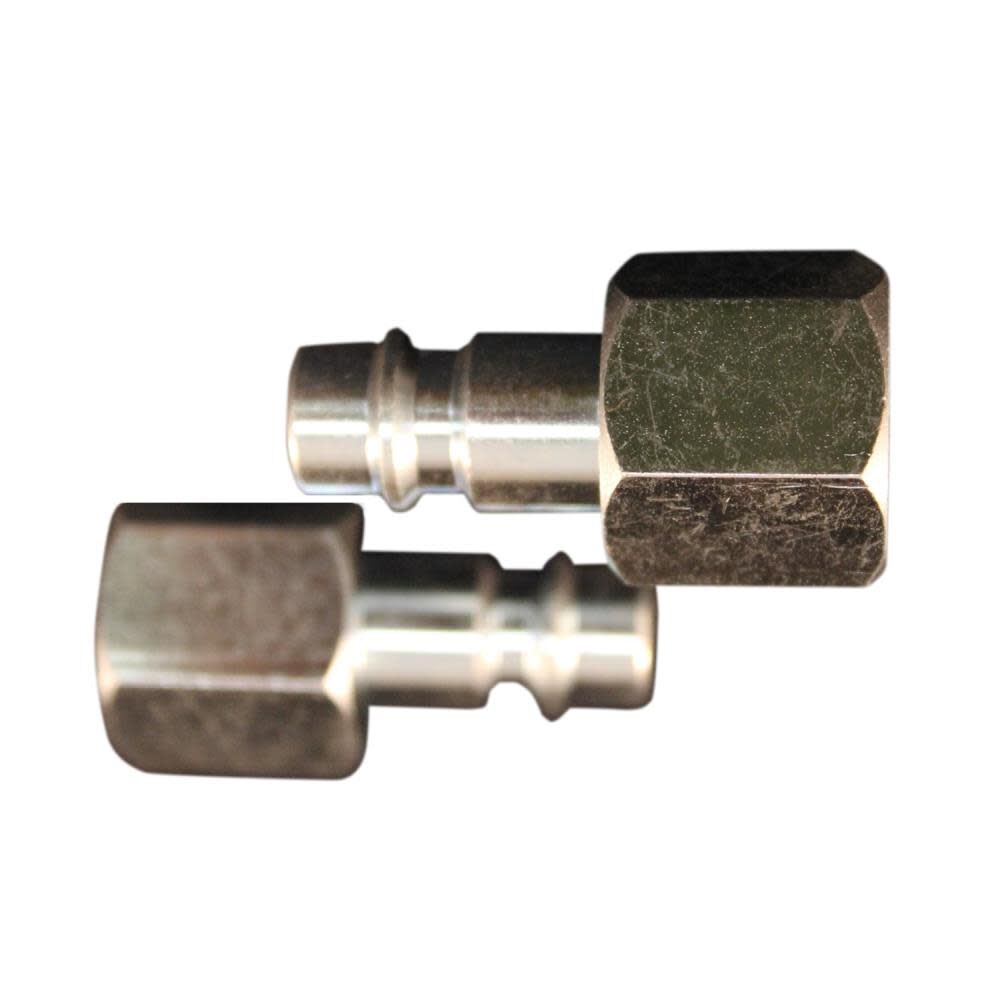 Milton S-763-1 3/8in FNPT HIGHFLOWPRO V-Style/European Interchange Steel Air Plug Fitting (High Volume Low Pressure Application)