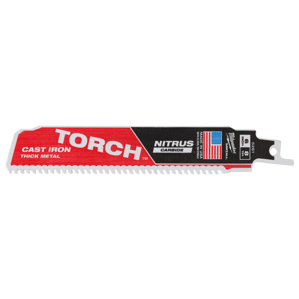 Milwaukee 6inch 7TPI The TORCH for Cast Iron with NITRUS CARBIDE 1PK