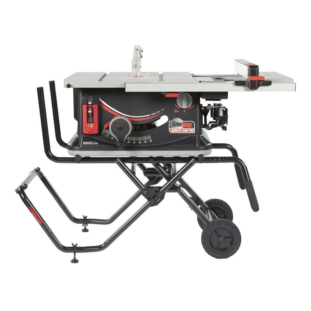 Sawstop Jobsite Saw PRO with Mobile Cart Assembly – 15A 120V 60Hz