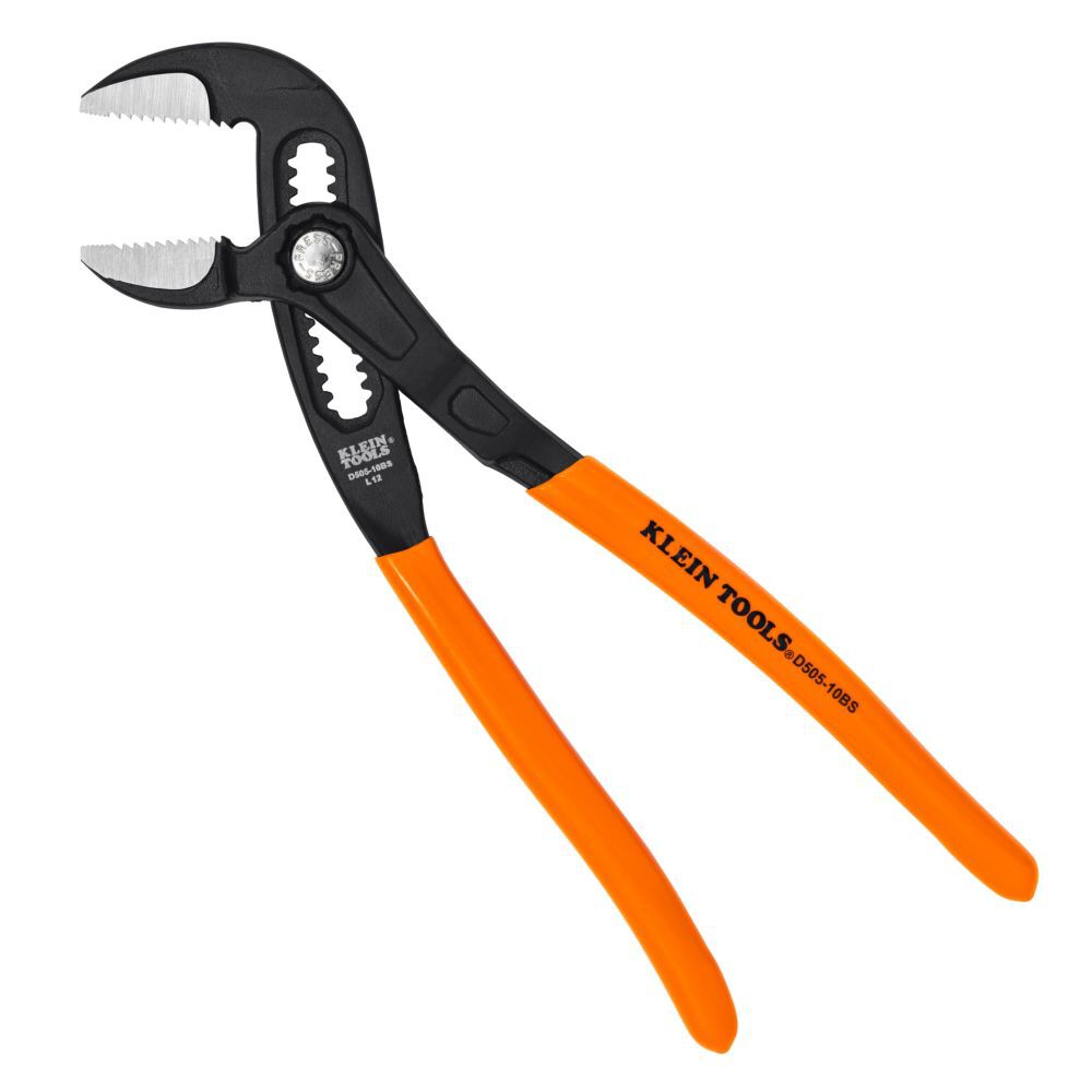 Klein Tools 10 Inch Straight Jaw Quick-Adjust Pump Pliers