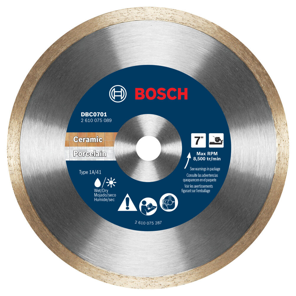 Bosch 7 Inch Continuous Rim Diamond Wheel