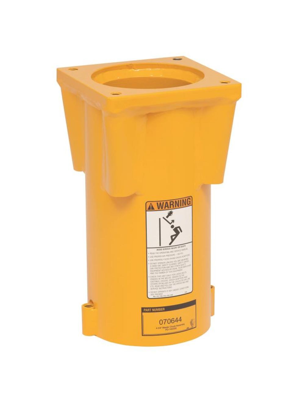 Rhino Tool 4-3/4 in Master Chuck Assembly – fits PD-110, PD-140 and PD-200 Rhino Pneumatic Post Drivers