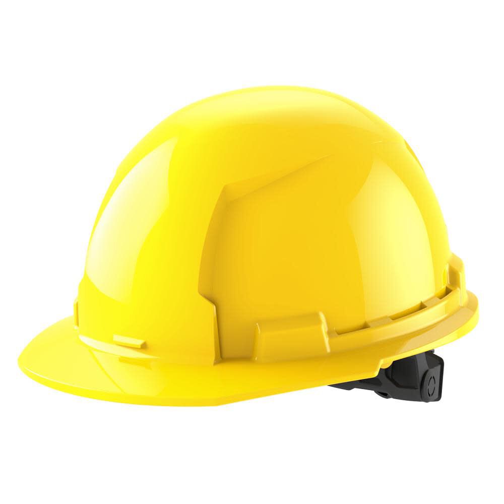 Milwaukee Yellow Front Brim Hard Hat with 6pt Ratcheting Suspension Type 1 Class E