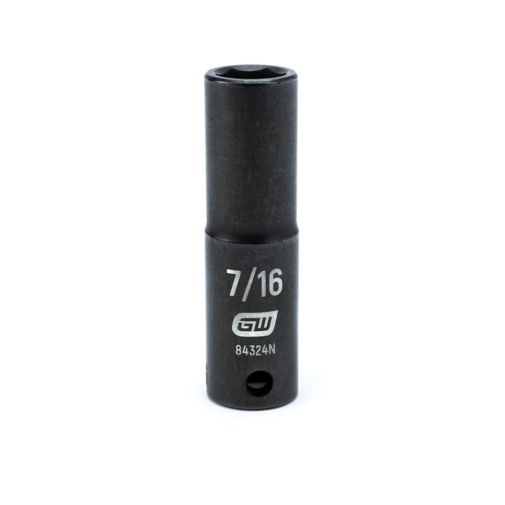 GEARWRENCH 3/8 In. Drive 6 Point Deep Impact SAE Socket 7/16 In.