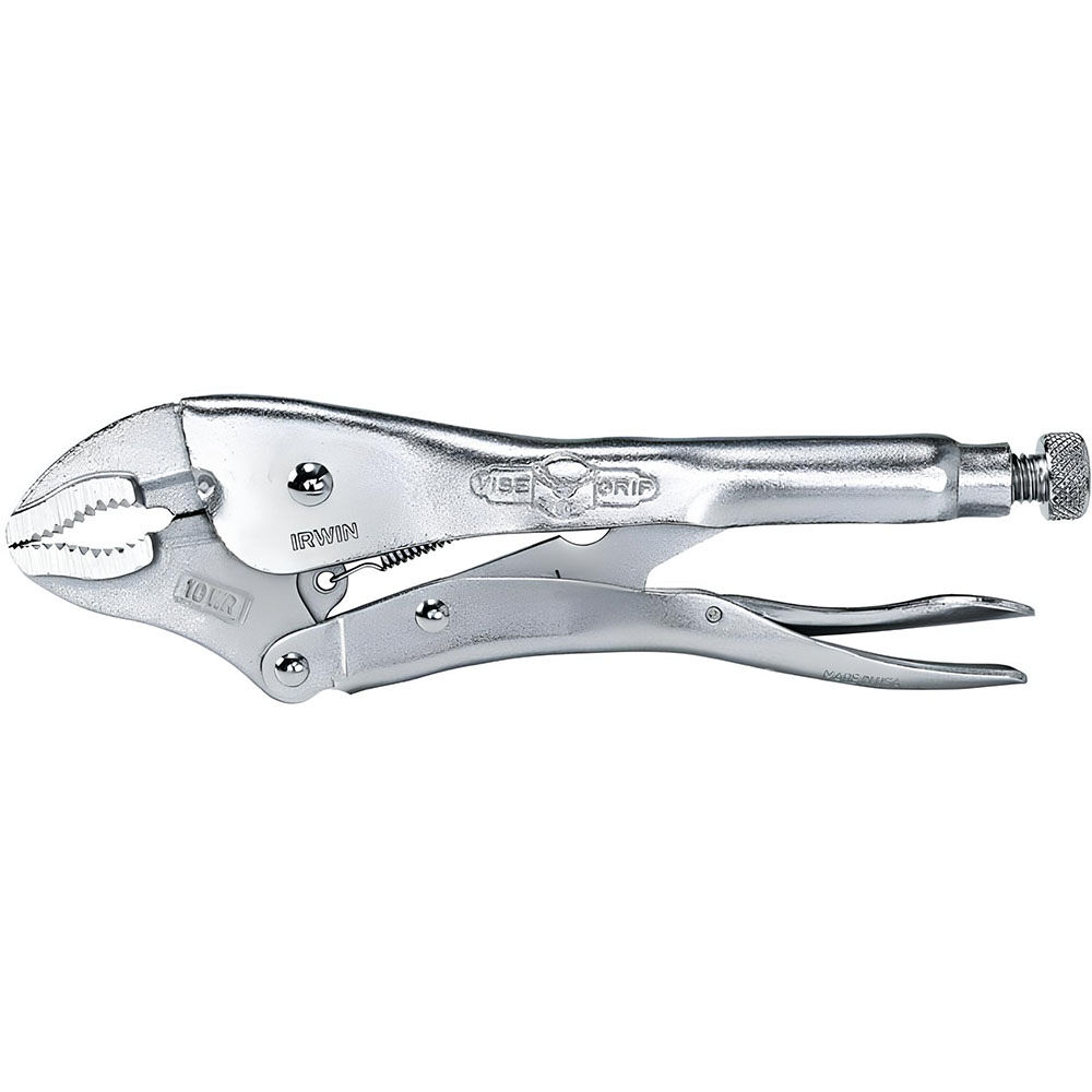 Irwin 10 In. Locking Plier with Wire Cutter 10WR Curved Jaw