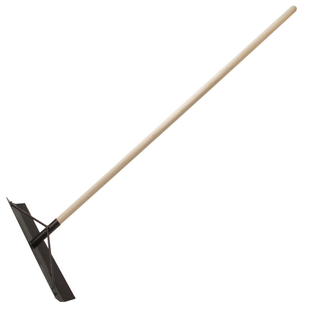 Kraft Tool Co 19.5 Inch x 4 Inch Lightweight Alum. Concrete Spreader with Handle Unassembled