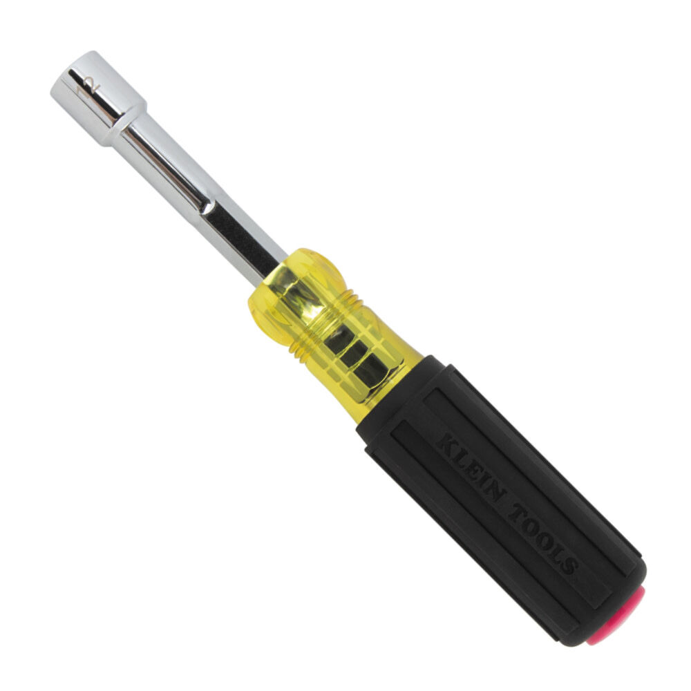 Klein Tools 12mm Magnetic Metric Color Coded Nut Driver with Heavy Duty Hollow Shaft