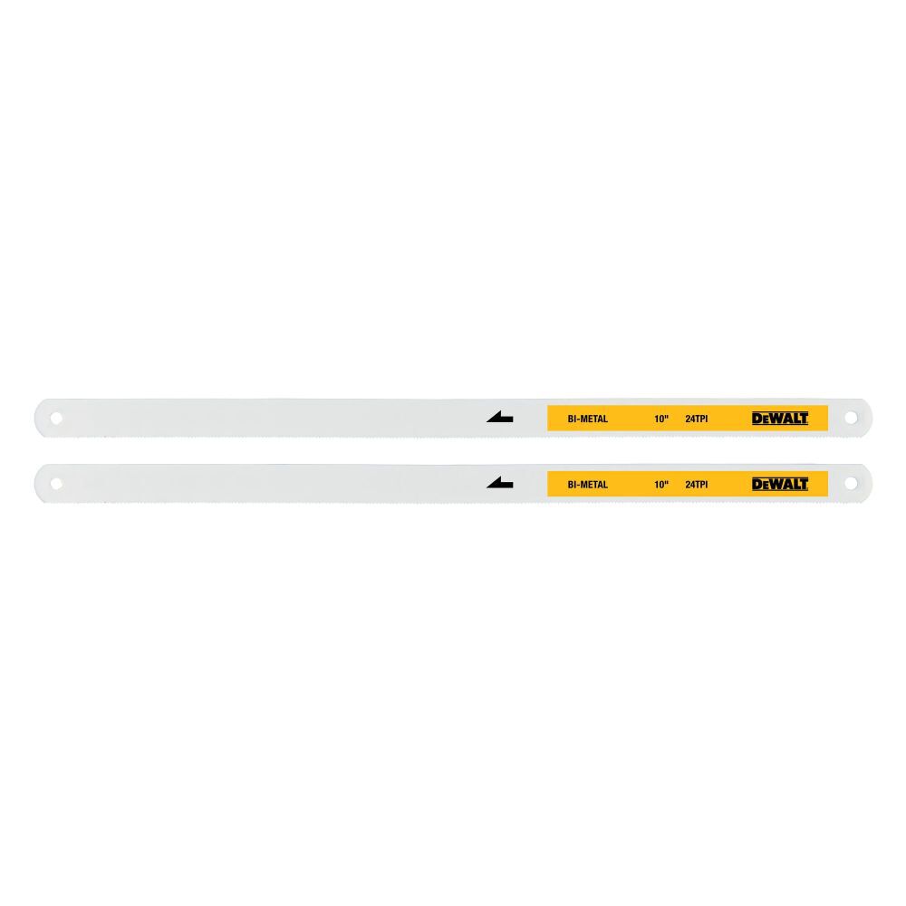 DEWALT Hacksaw Blade 10 Inch, 24 TPI, 2 Pieces