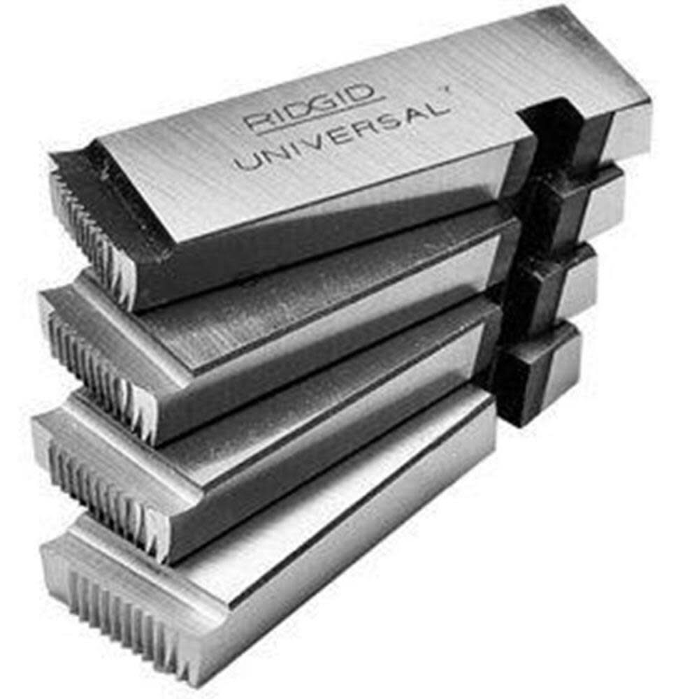 Ridgid Machine NPT Pipe Threading Right Hand Replacement Alloy Dies for Universal Die Heads, 4 Pieces