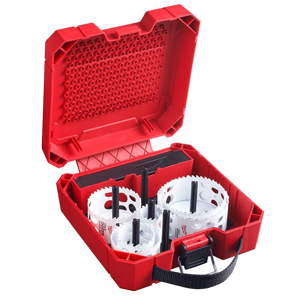 Milwaukee HOLE DOZER with Carbide Teeth Large Diameter Hole Saw Kit 9pc