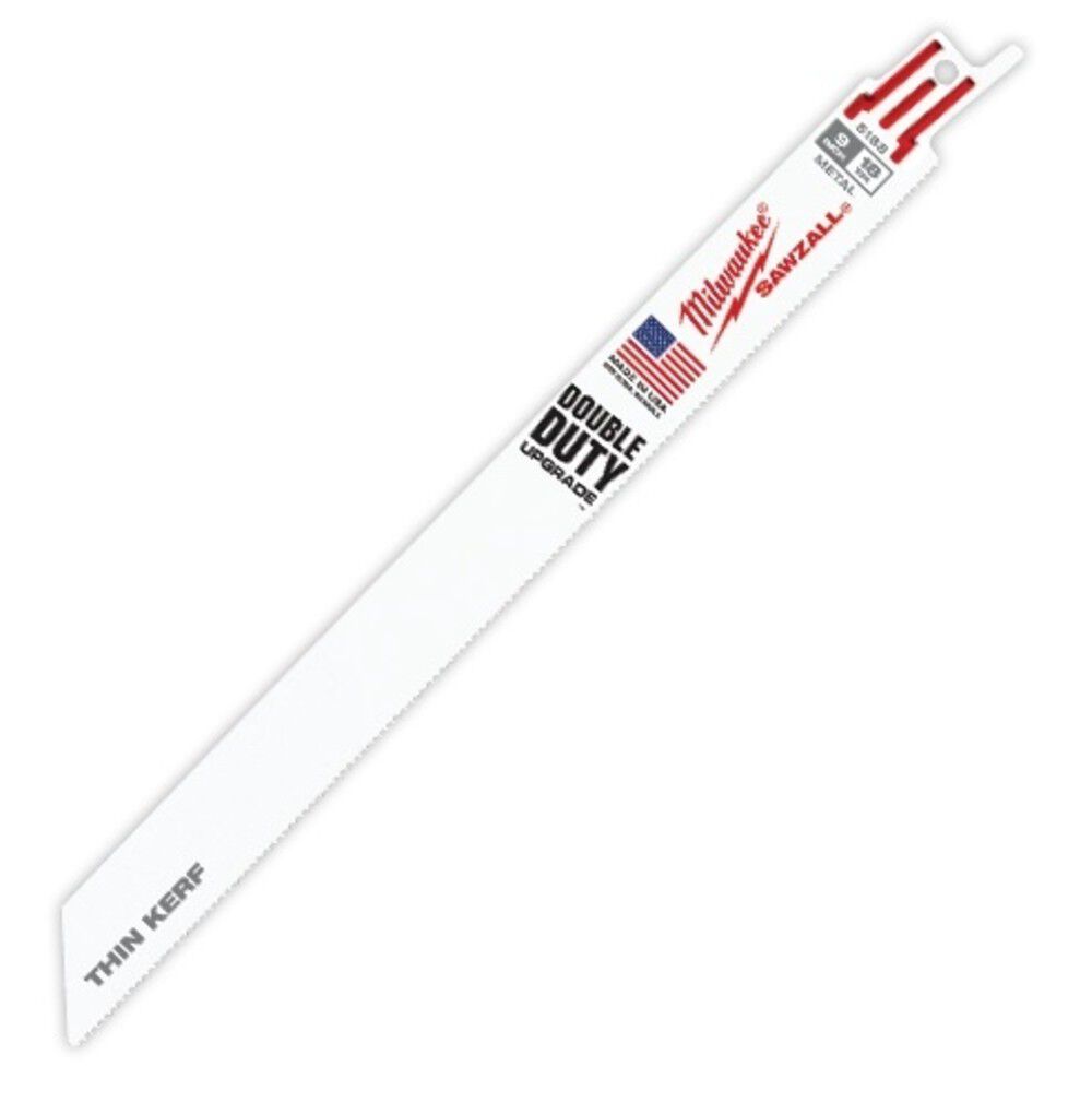 Milwaukee 9 Inch 18 TPI SAWZALL Blade for Medium Metal