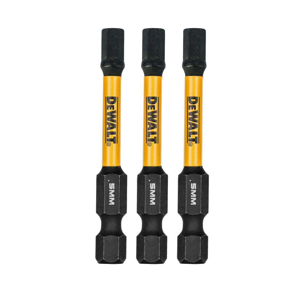 DEWALT ELITE SERIES 2-1/4 Inch HEX 5MM Bits 3 Pieces