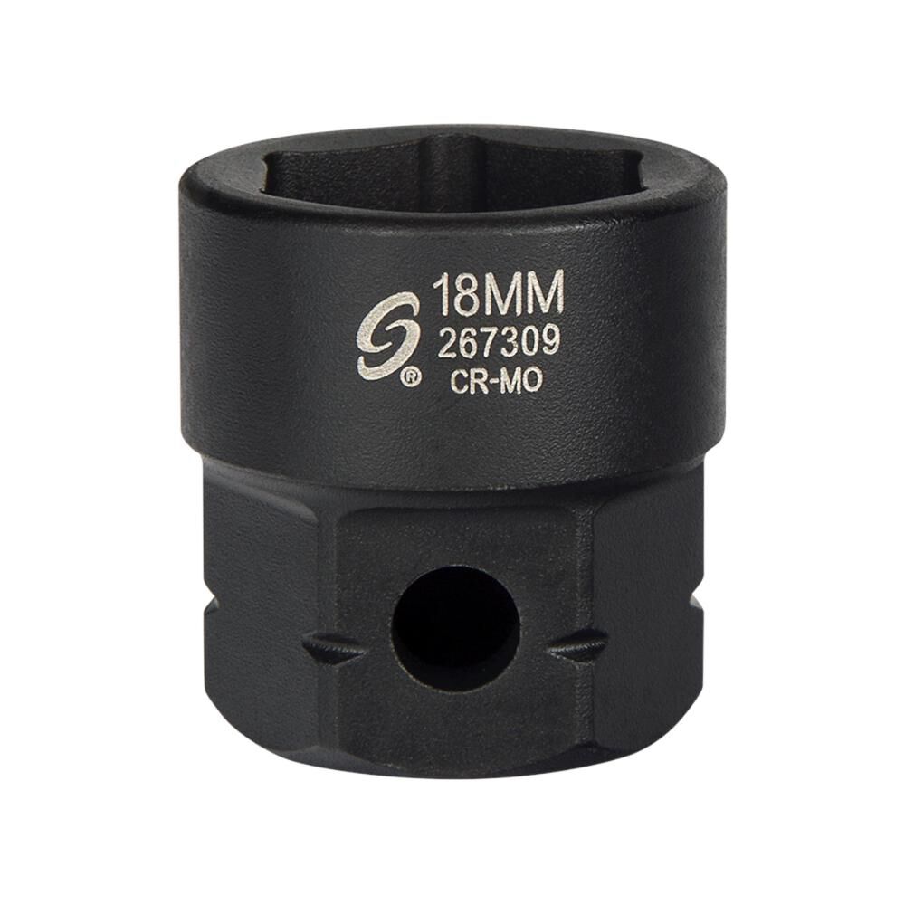 Sunex 18 mm 1/2 Inch Drive Molybdenum Steel Low Profile Impact Socket