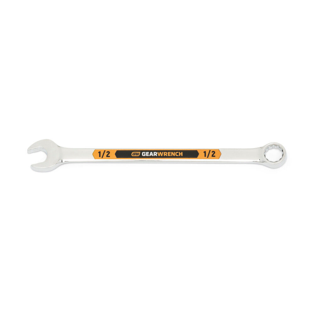 GEARWRENCH 1/2 Inch 12 Point Hi-Viz Long Pattern Combination Wrench