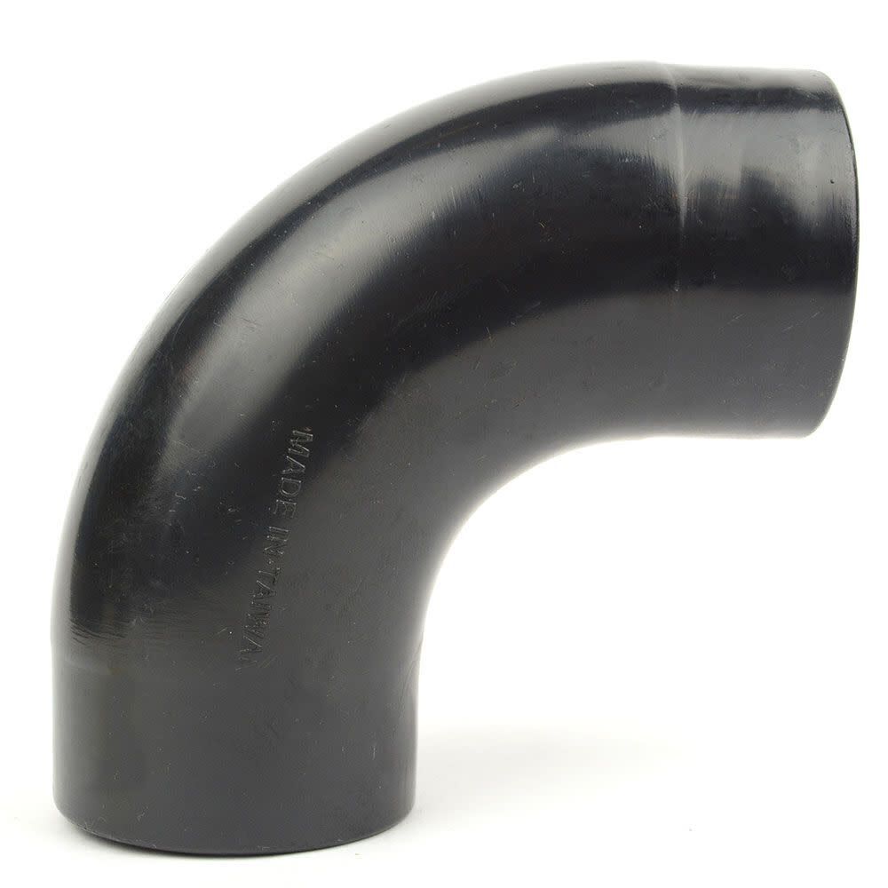 Big Horn 2-1/2 Inch 90 Degree ABS Plastic Black Elbow