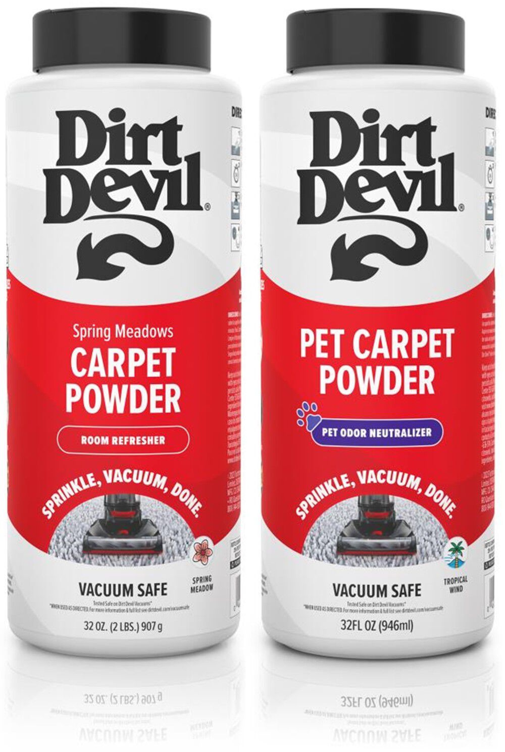 Dirt Devil Vacuum Safe Carpet Powder Room Refresher & Pet Odor Neutralizer Bundle