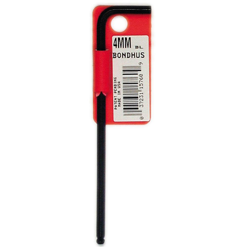 Bondhus 3 mm x 3.9 Inch Protanium High Torque Steel Hex L-Wrench