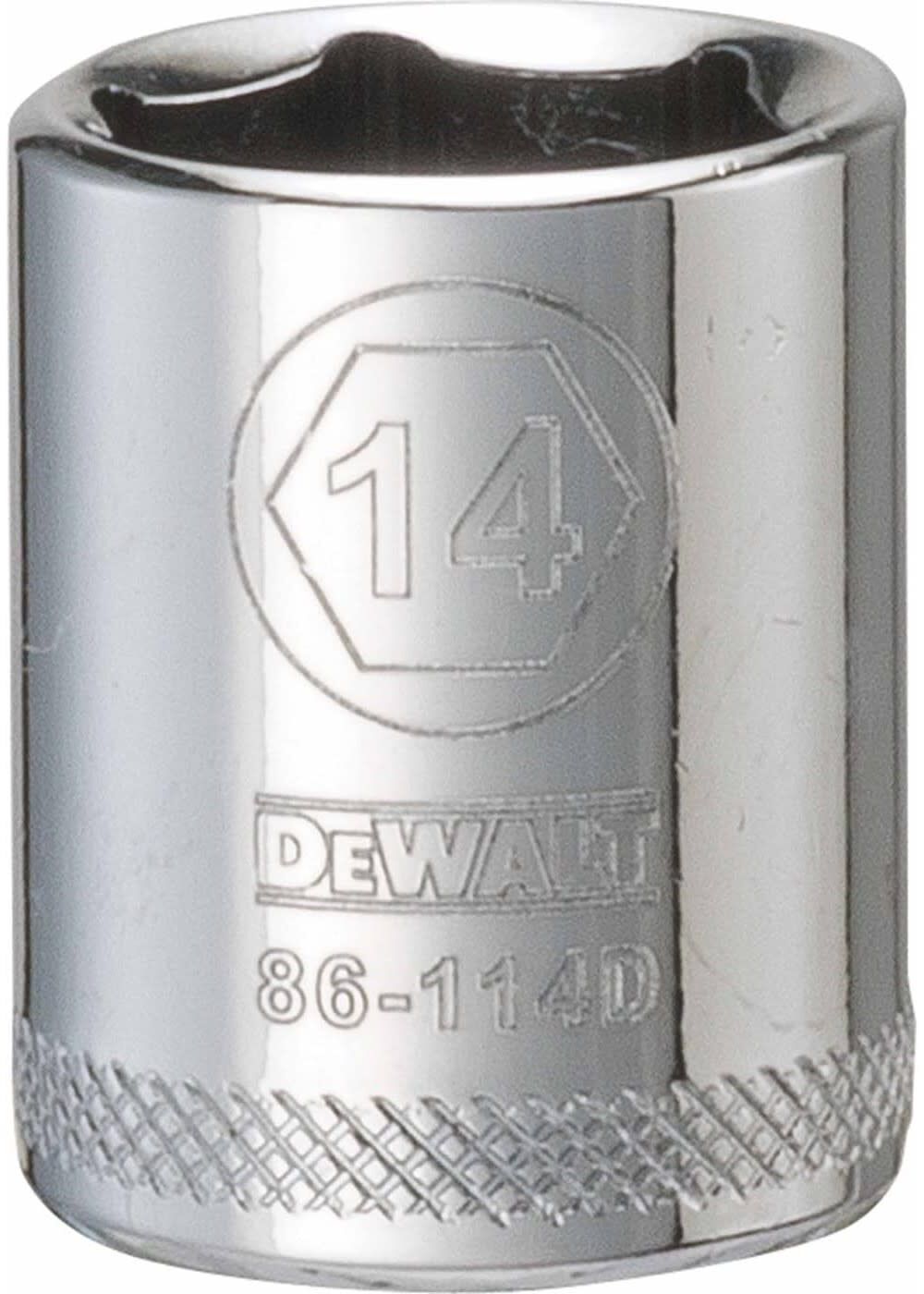 DEWALT 14 mm 1/4 Inch Drive 6-Point Metric Deep Impact Socket