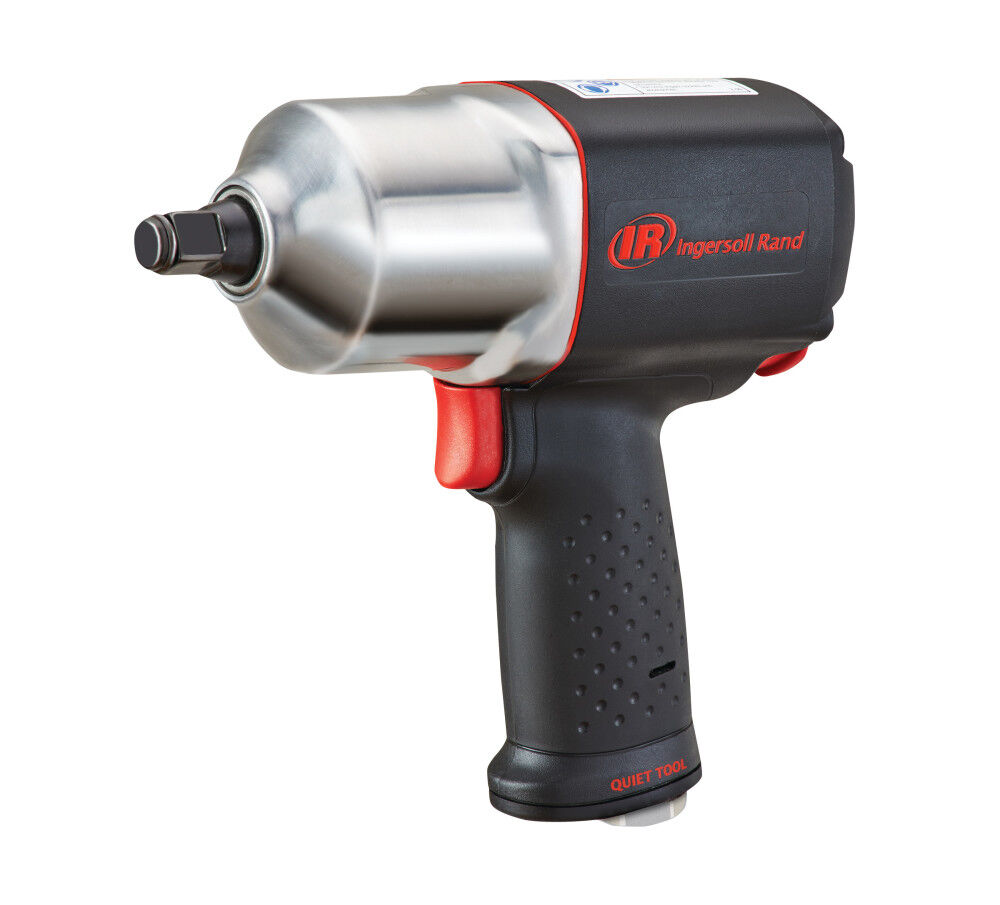 Ingersoll Rand 1/2 Inch Quiet Pistol Grip Air Impact Wrench 1100 Ft-Lb