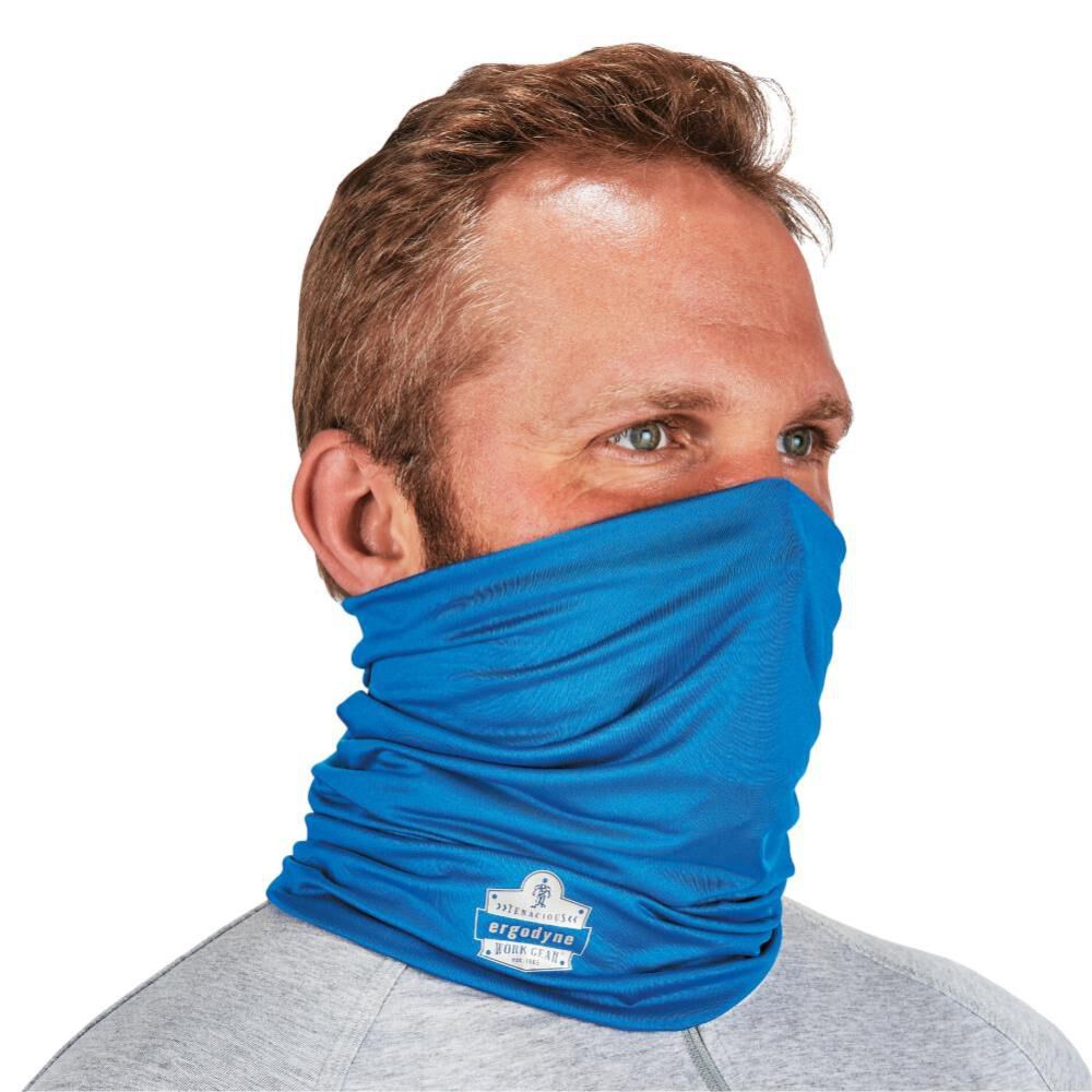 Ergodyne Chill Its 6487 Cooling Multi Band Neck Gaiter, Blue