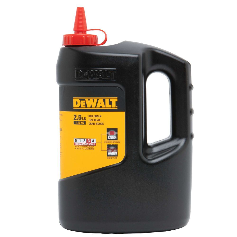 DEWALT 1.15 kg/2.5 lbs. Chalk, Red