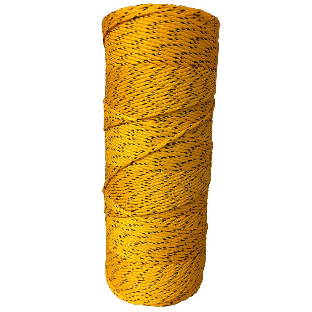 Erin Rope Braided Yellow with Black Nylon Twine #21 x 400′