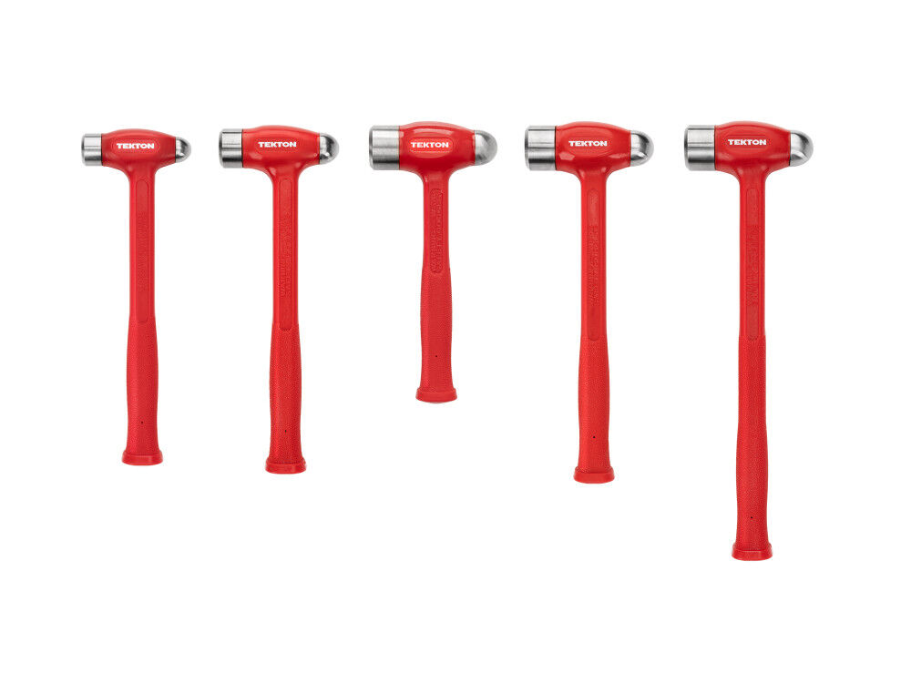 Tekton Ball Peen Dead Blow Hammer Set, 5 Pieces (26, 36, 43, 47, 50 oz.)