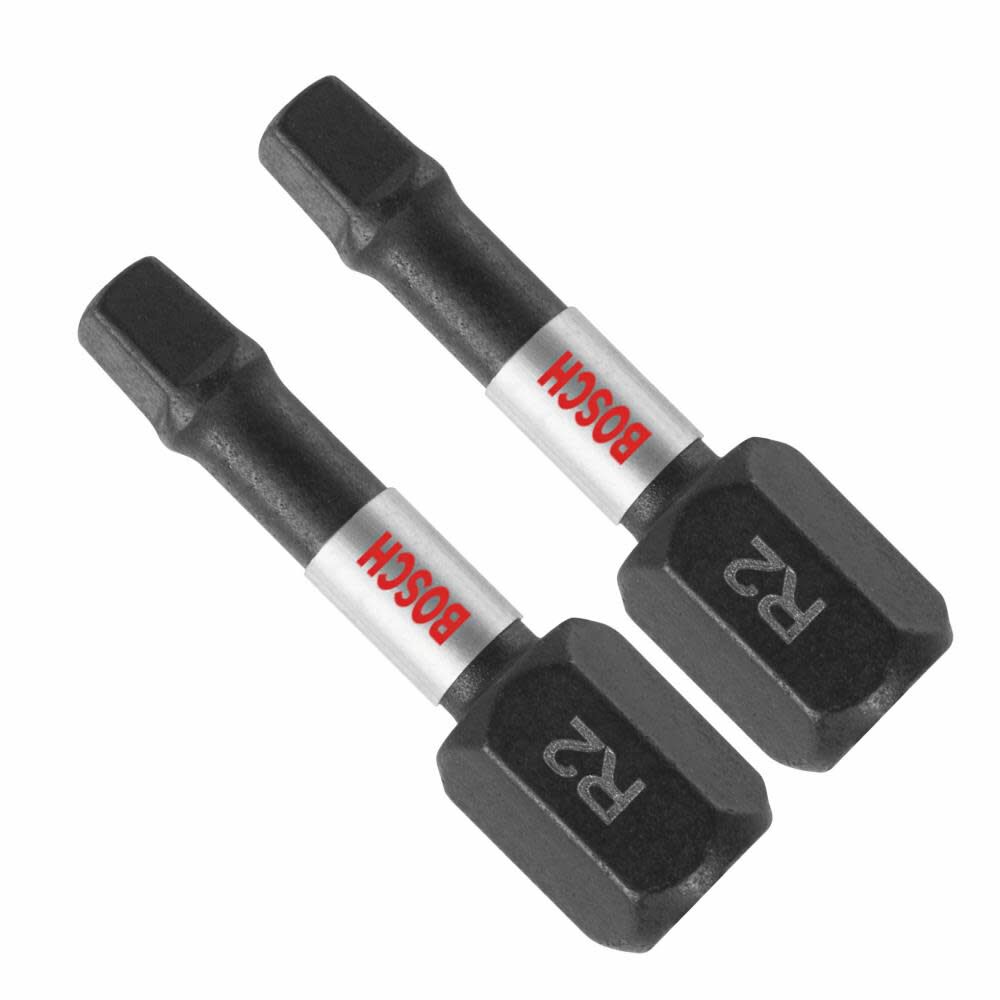 Bosch Impact Tough 1 Inch Square #2 Insert Bits 2 Piece