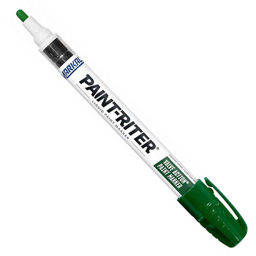 Markal Paint-Riter Valve Action 1/8 Inch Tip Liquid Paint Marker Green