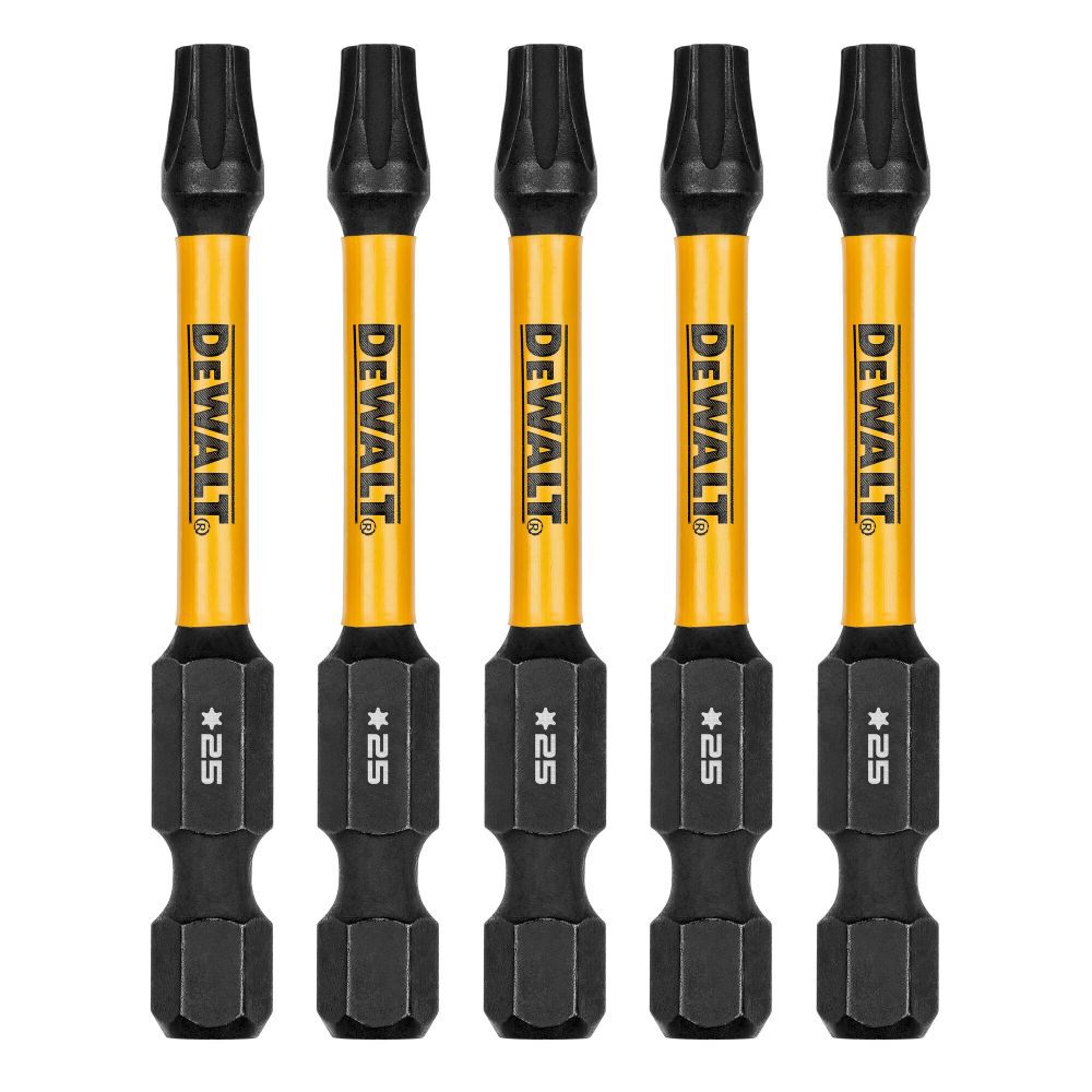 DEWALT ELITE SERIES 2-1/4 Inch T25 Bit 5 Pieces