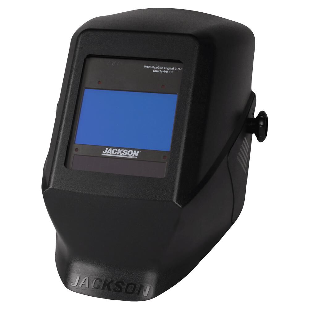 Jackson Safety NexGen 3-in-1 ADF Welding Helmet, Battery/Solar Powered, 9-13, Black